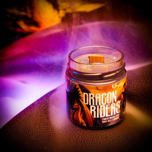 Vela "Dragon Riders" Ed. Limitada x @espadadevalkiria - Monsters Candles ® - Velas Literarias