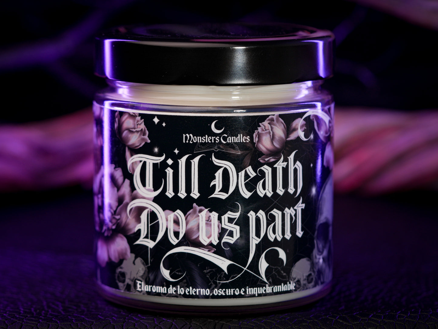 Vela Clásica “Till death do us part" Edición Especial - Monsters Candles ® - Velas Literarias