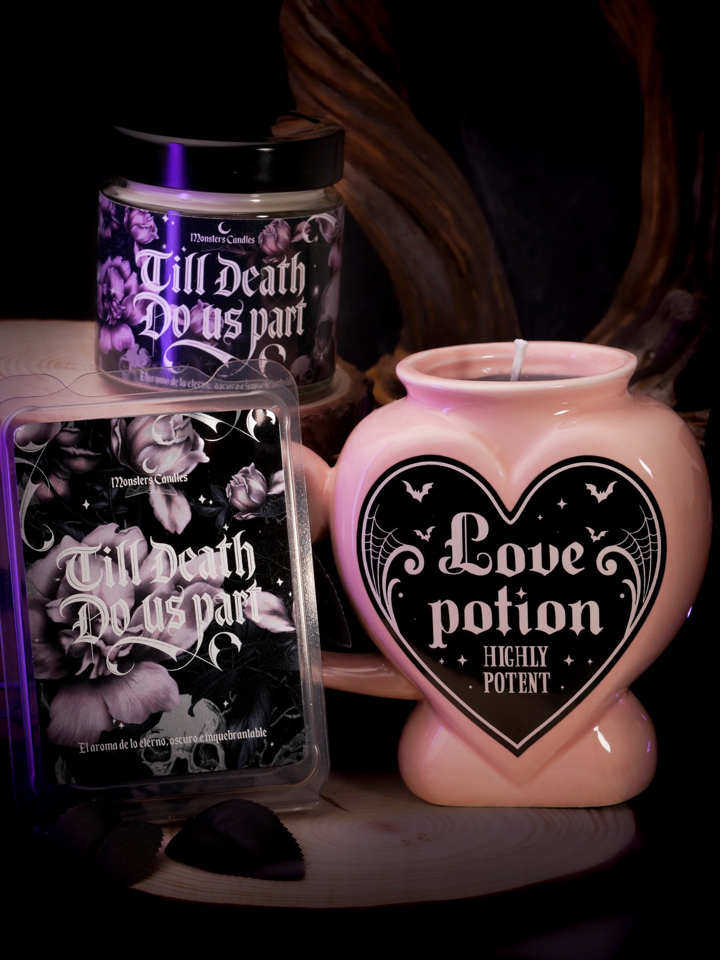 Pack Temático "Till death do us part" Ed. Limitada - Monsters Candles ® - Velas Literarias