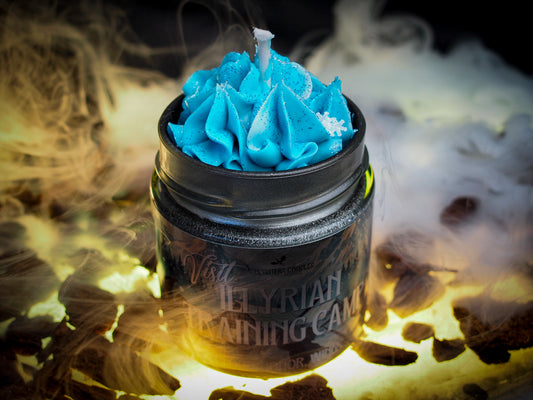 Vela "Illyrian Training Camp" Acotar - Ed. Exclusiva PREVENTA | Monsters Candles ® - Velas Literarias