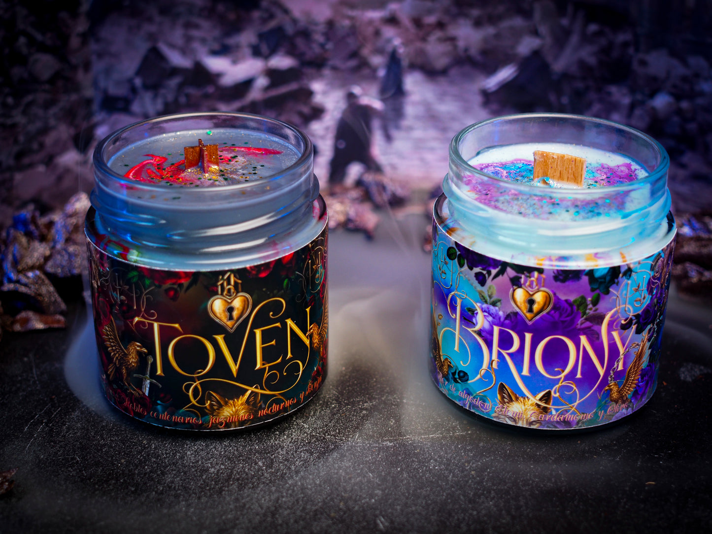 Caja Literaria "Rose in Chains" Julie Soto - Monsters Candles ® - Velas Literarias