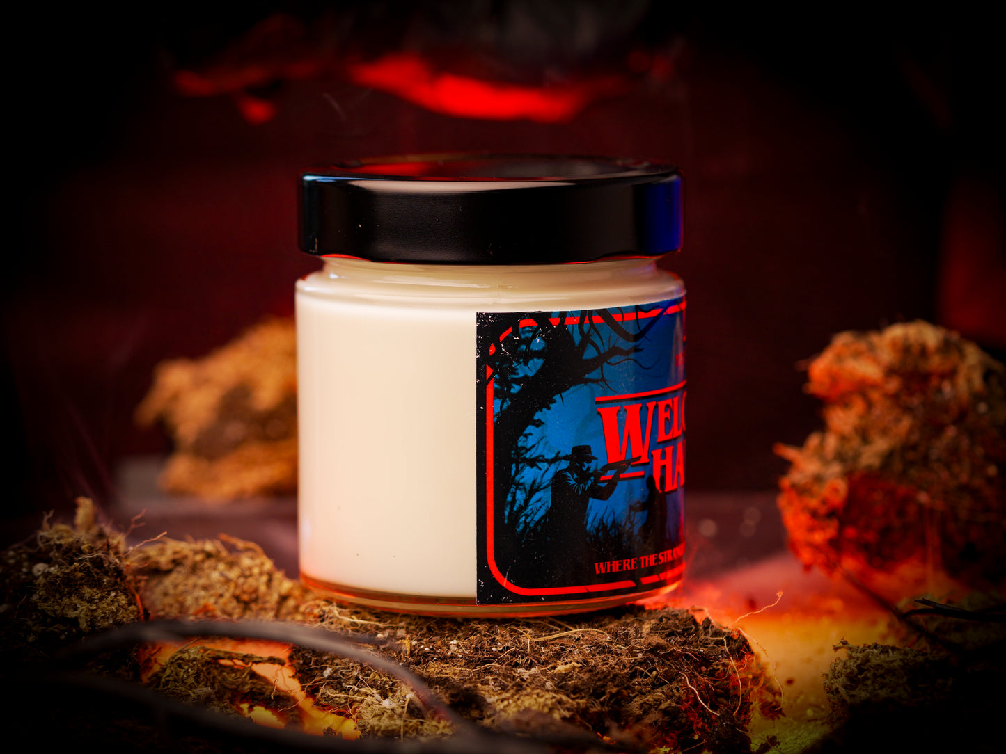 Vela Clásica “Welcome To Hawkins" Stranger Things - Monsters Candles ® - Velas Literarias