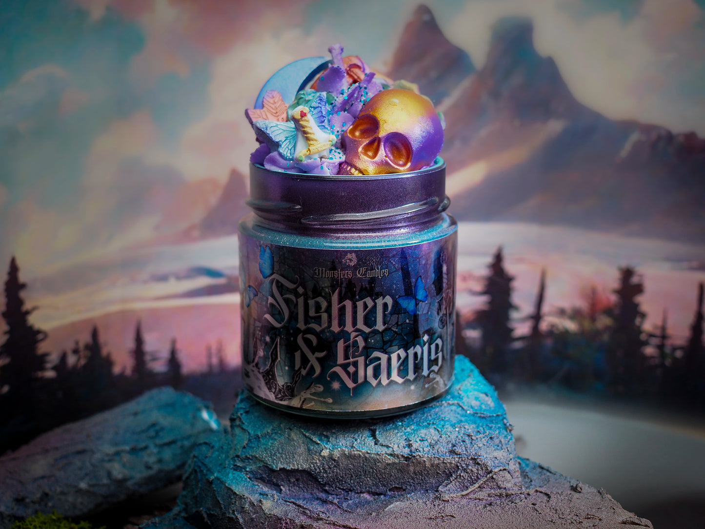 Vela "Fisher y Saeris" Quicksilver - Monsters Candles ® - Velas Literarias