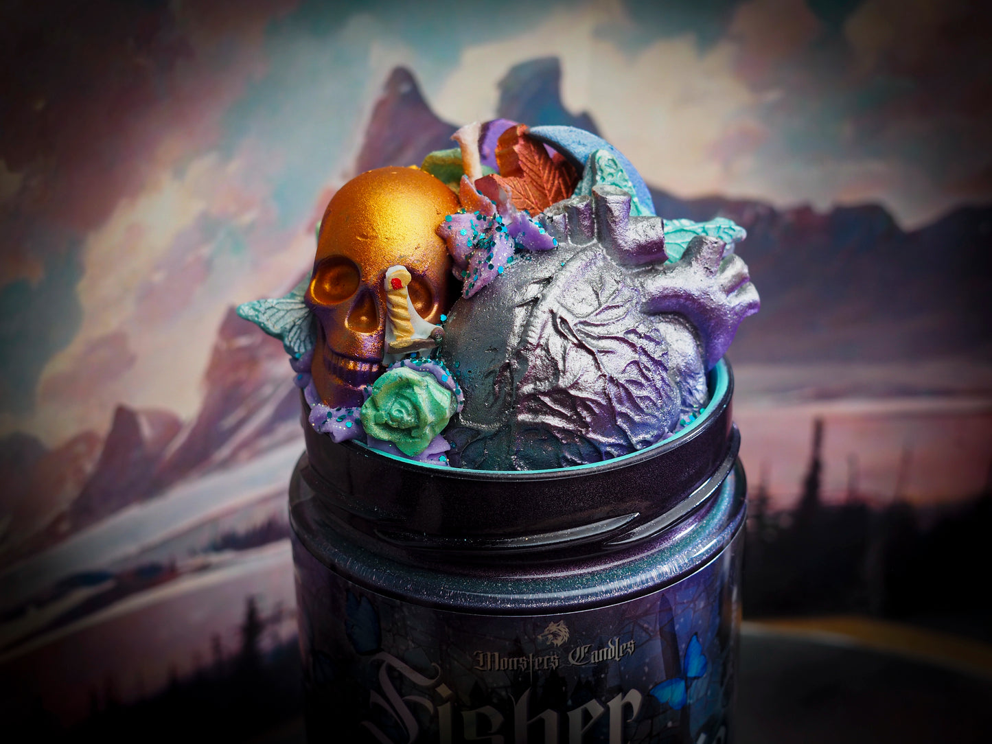 Vela "Fisher y Saeris" Quicksilver - Monsters Candles ® - Velas Literarias