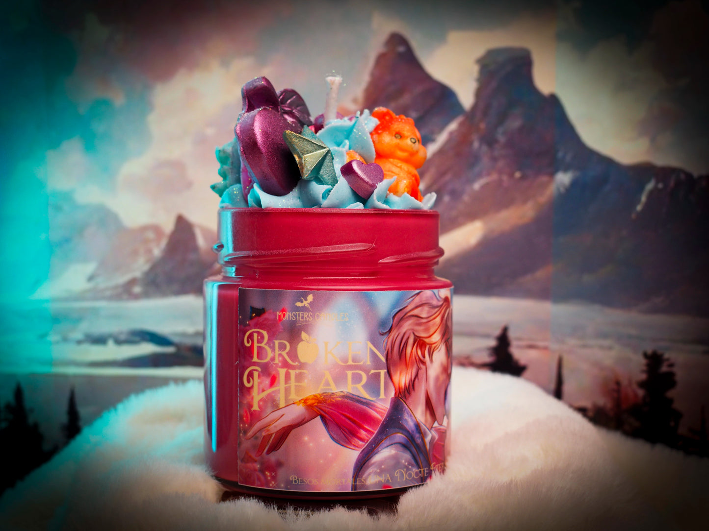 Vela "Broken Heart" Ed. Coleccionista x @crisolcrowling - Monsters Candles ® - Velas Literarias