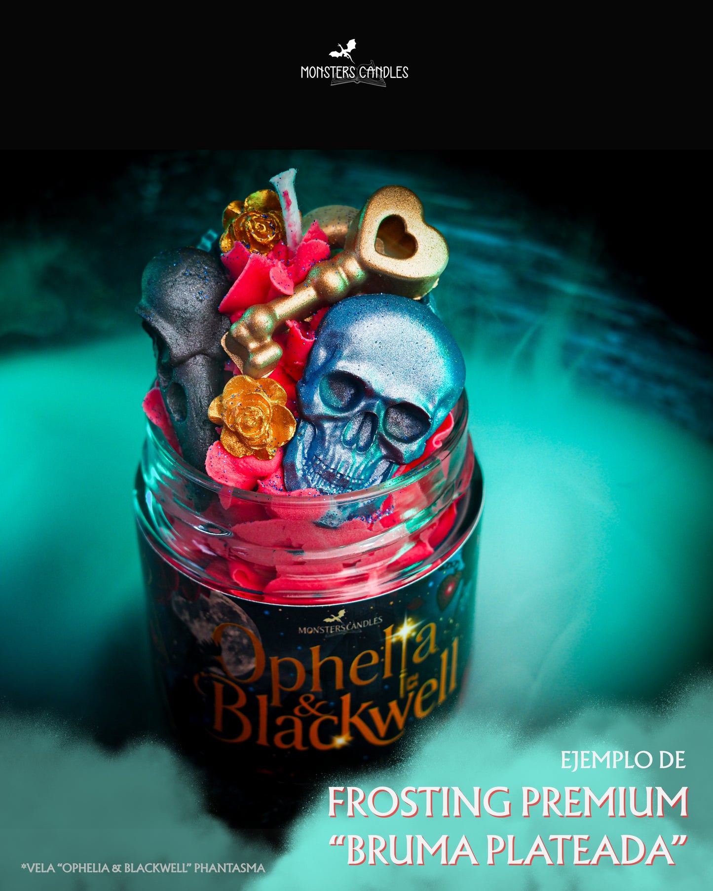 EXTRA DE FROSTING – Dale un toque mágico a tu vela - Monsters Candles ® - Velas Literarias