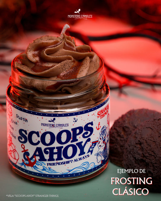 EXTRA DE FROSTING – Dale un toque mágico a tu vela - Monsters Candles ® - Velas Literarias