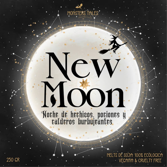 Melts “New Moon” Brujas y Hechizos - Monsters Candles ® - Velas Literarias artesanas de soja 100% ecológica