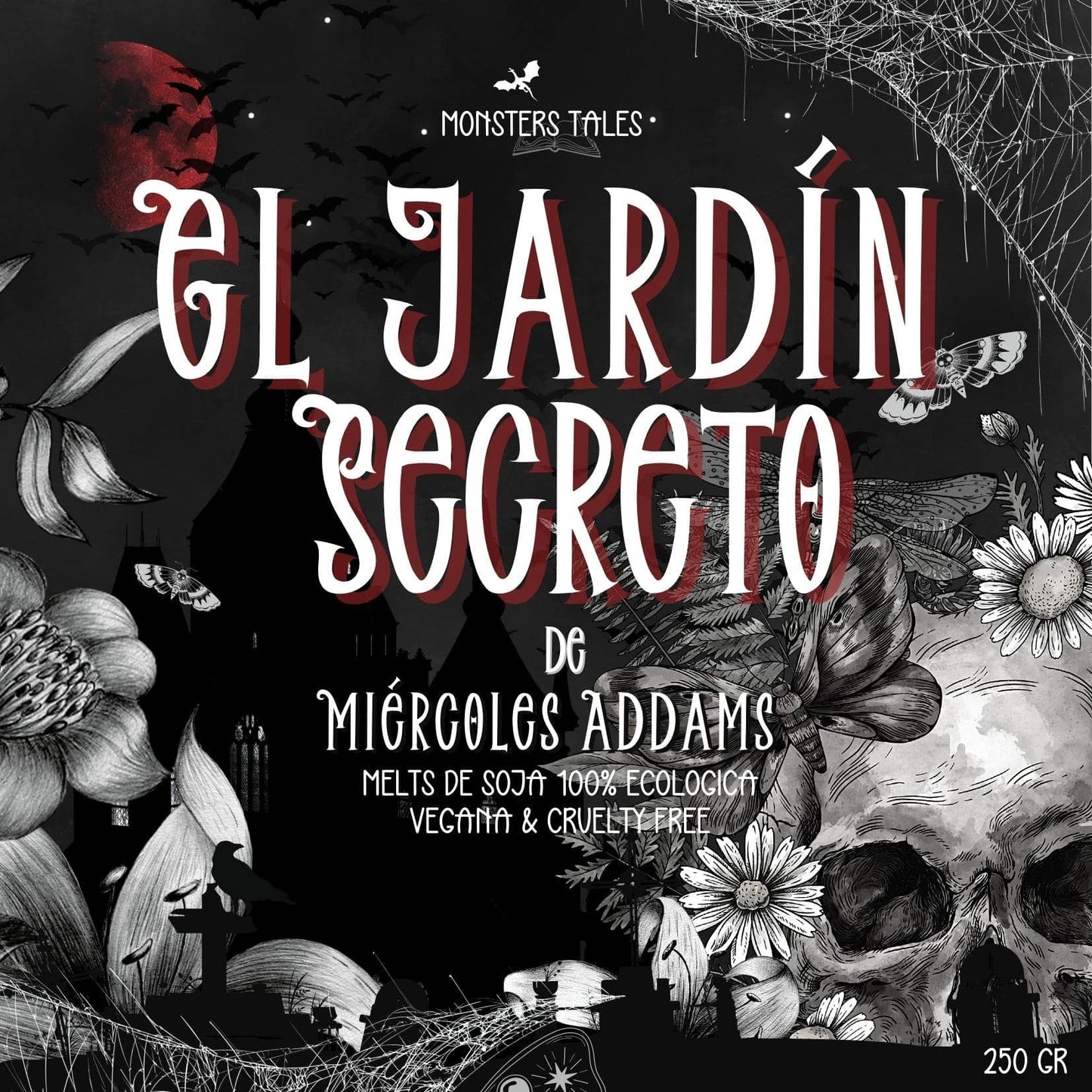 Melts “El jardín secreto de Miércoles Addams” La Familia Addams | Monsters Candles ® - Velas Literarias