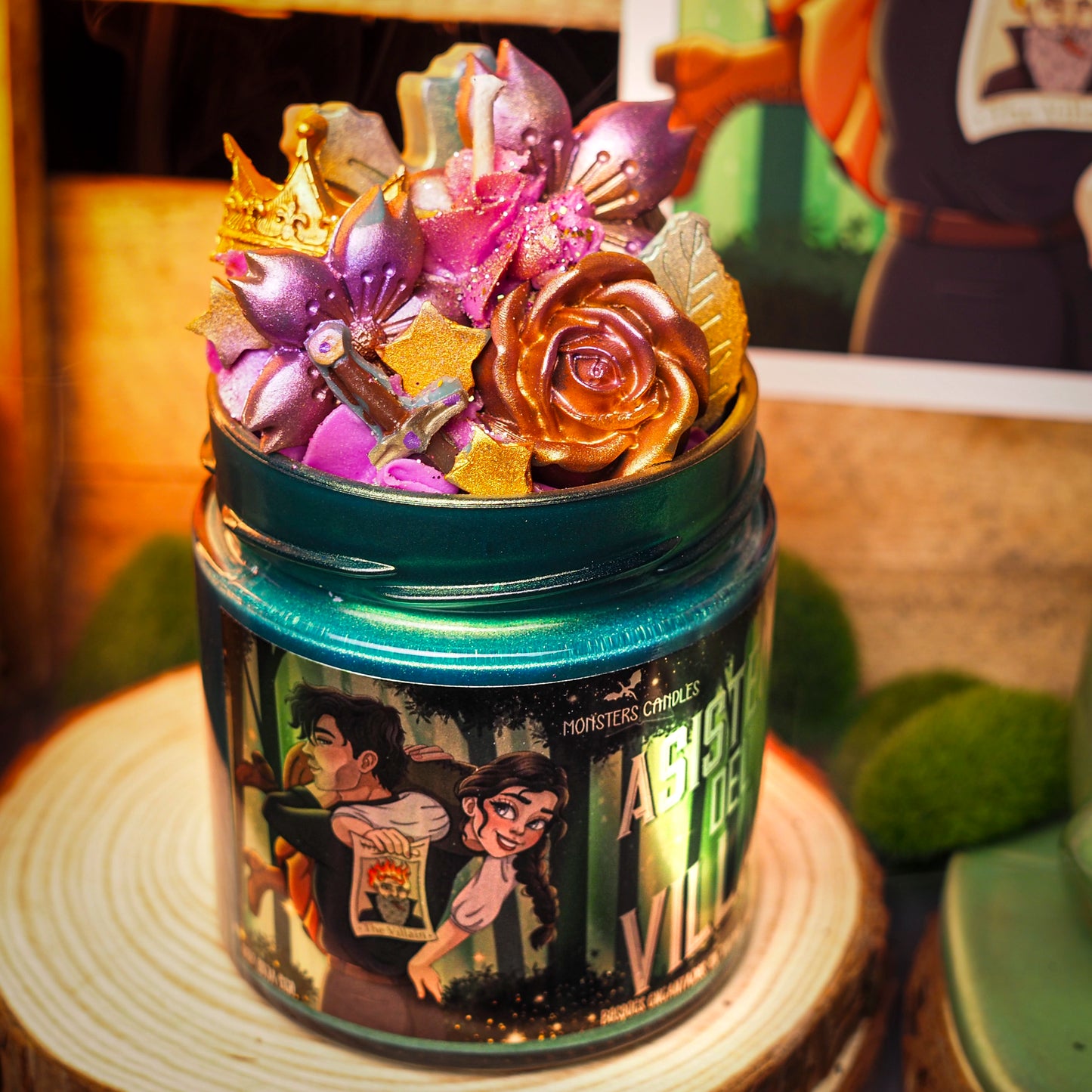 Vela "Asistente del Villano" x @en_ana_29 - Monsters Candles ® - Velas Literarias