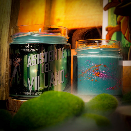 Vela "Asistente del Villano" x @en_ana_29 - Monsters Candles ® - Velas Literarias