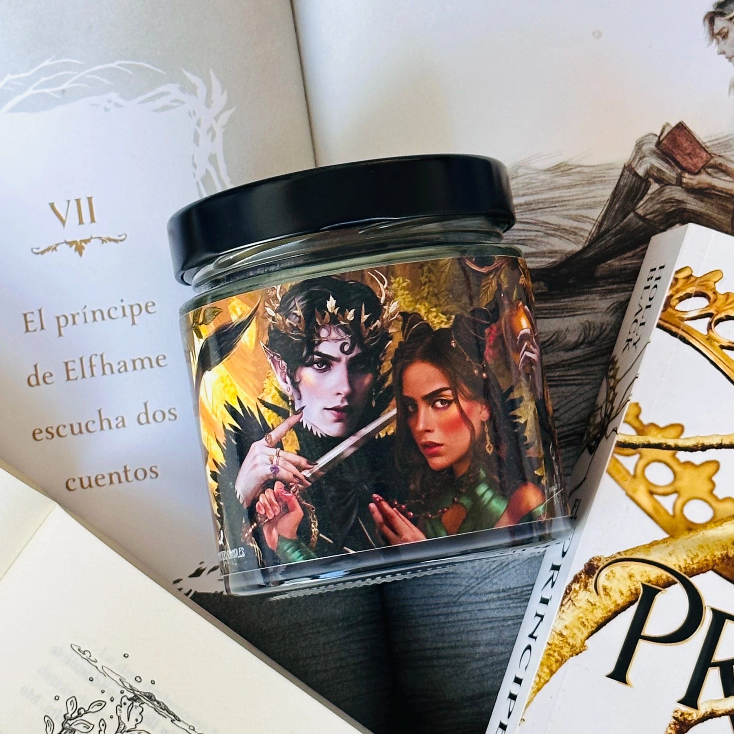 Vela “Jude y Cardan” El Príncipe Cruel x @Gonzalom.art - Monsters Candles ® - Velas Literarias artesanas de soja 100% ecológica