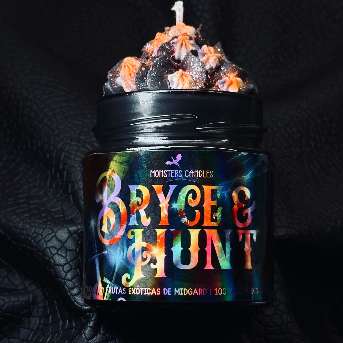 Vela "Bryce y Hunt" Colección Parejas de la literatura - Monsters Candles ® - Velas Literarias artesanas de soja 100% ecológica