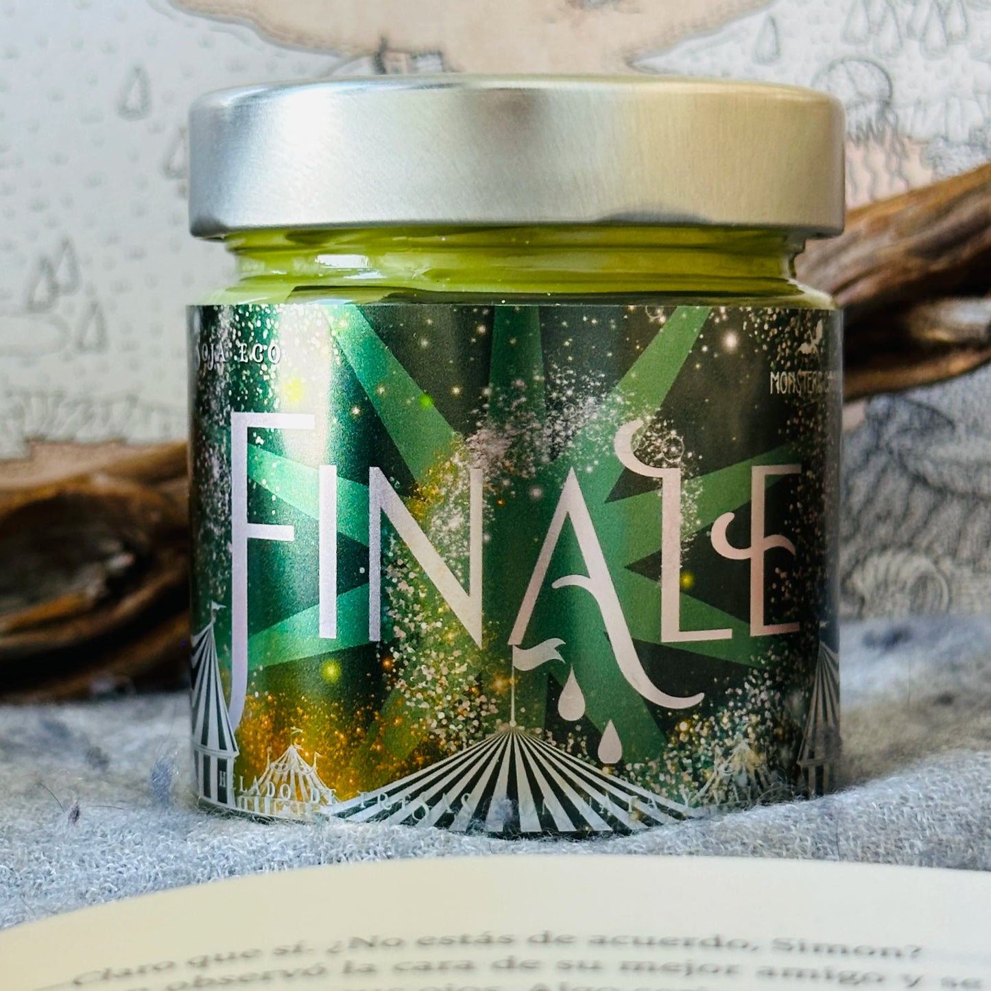 Vela "Finale" - Monsters Candles ® - Velas Literarias artesanas de soja 100% ecológica