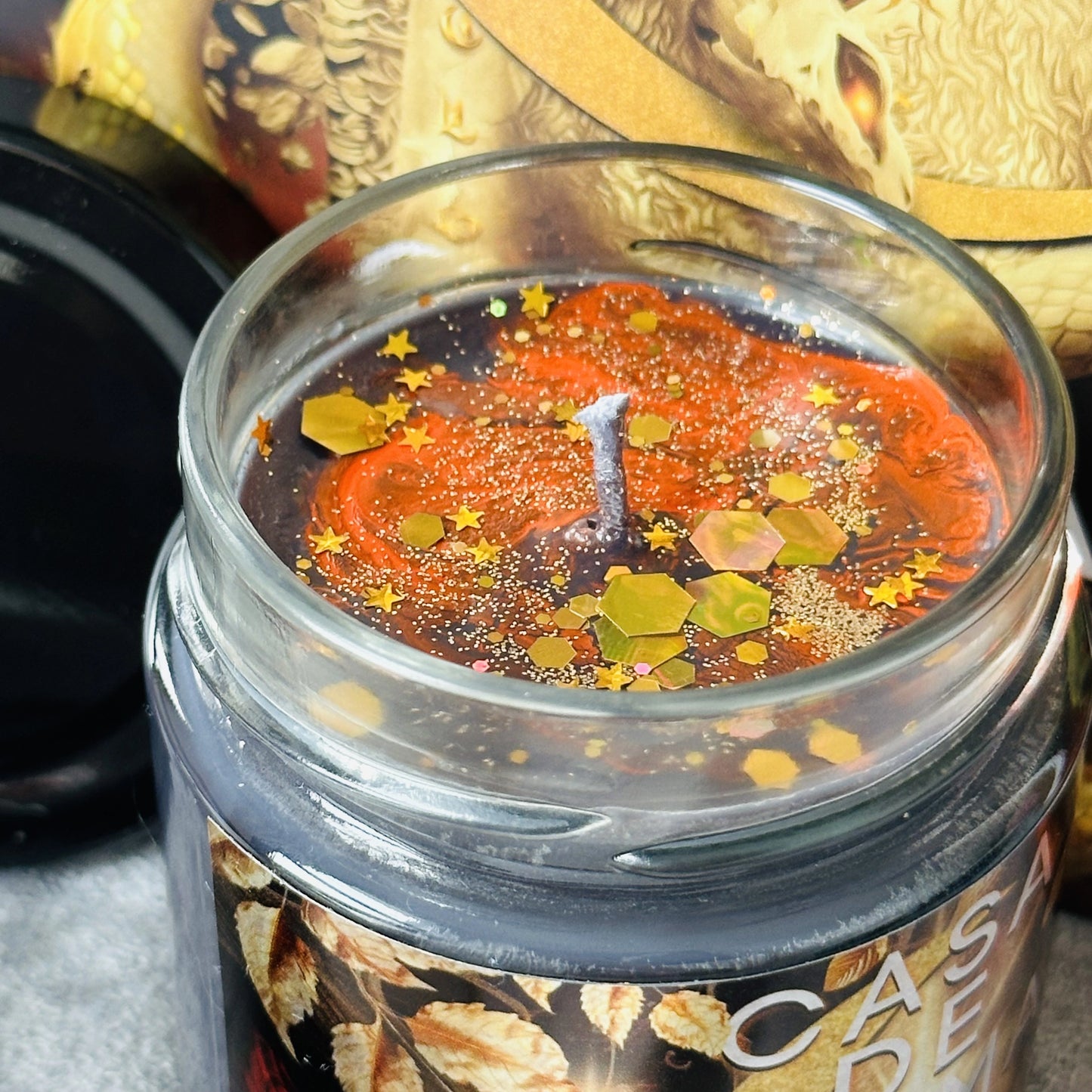 Vela "Casa de Llama y Sombra” Edición Exclusiva - Monsters Candles ® - Velas Literarias artesanas de soja 100% ecológica