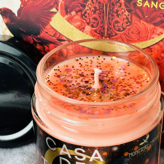 Vela "Casa de Tierra y Sangre” Edición Exclusiva - Monsters Candles ® - Velas Literarias artesanas de soja 100% ecológica