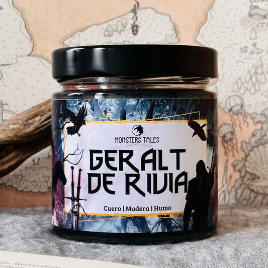 Vela “Geralt de Rivia” The Witcher - Monsters Candles ® - Velas Literarias artesanas de soja 100% ecológica