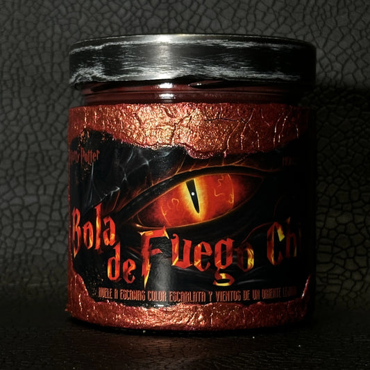 Vela "Bola de Fuego Chino" Harry Potter - Monsters Candles ® - Velas Literarias artesanas de soja 100% ecológica
