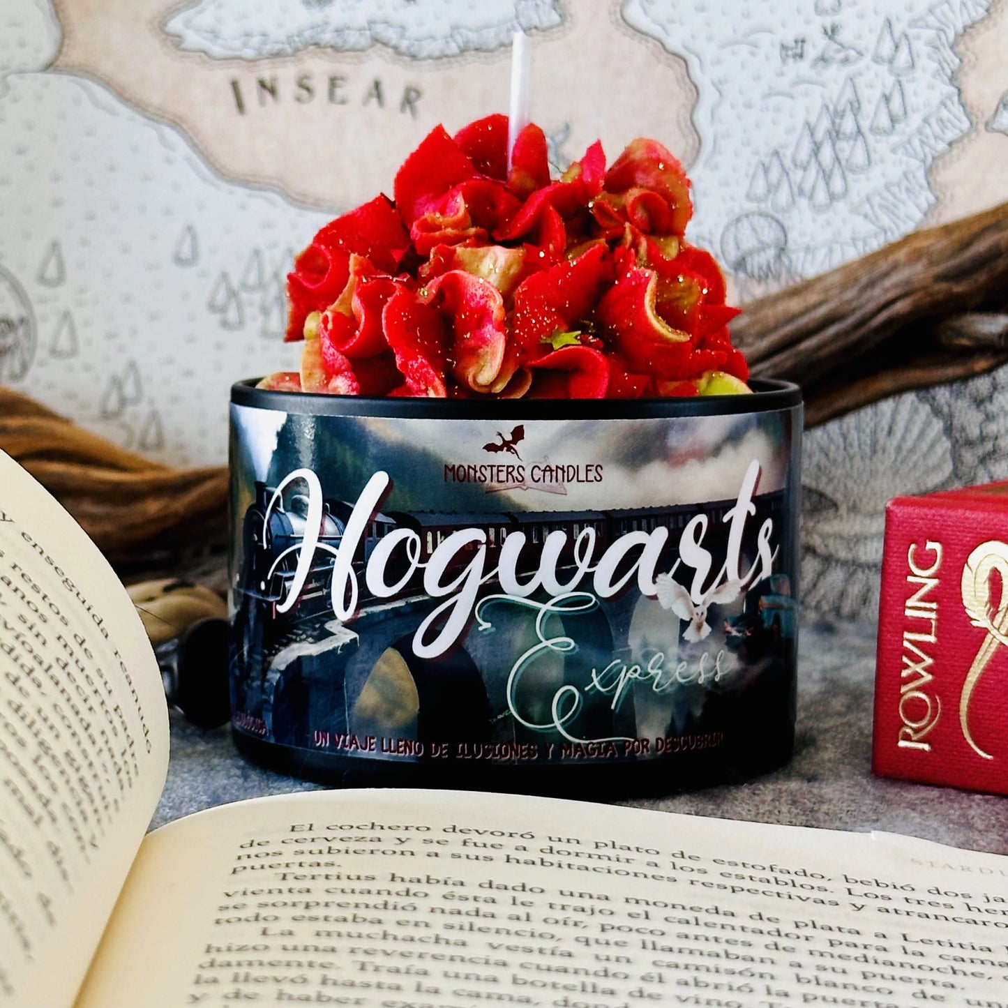 Vela “Hogwarts Express” Colección Harry Potter - Monsters Candles ® - Velas Literarias artesanas de soja 100% ecológica