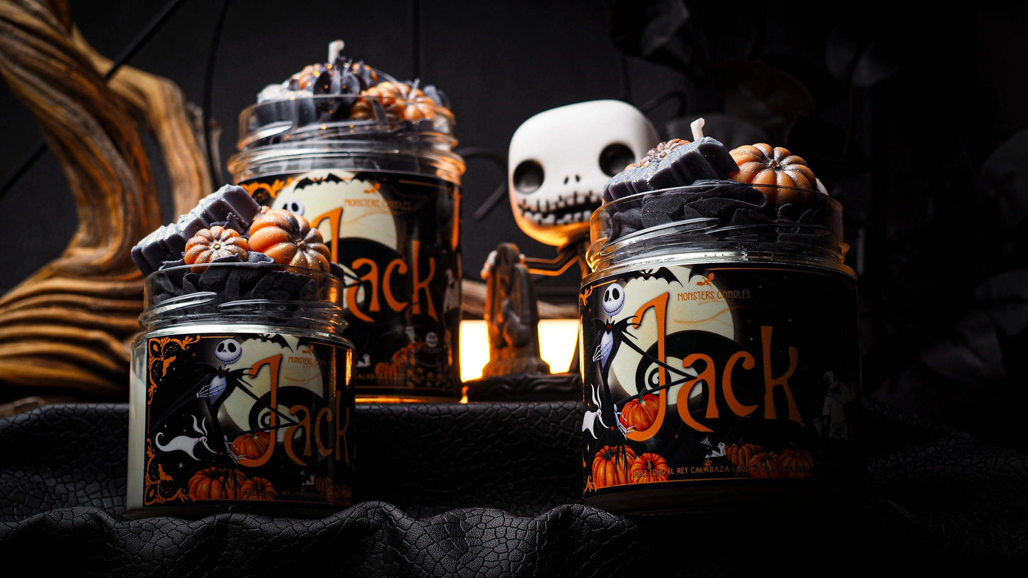 Vela “Jack” Pesadilla antes de Navidad | Monsters Candles ® - Velas Literarias