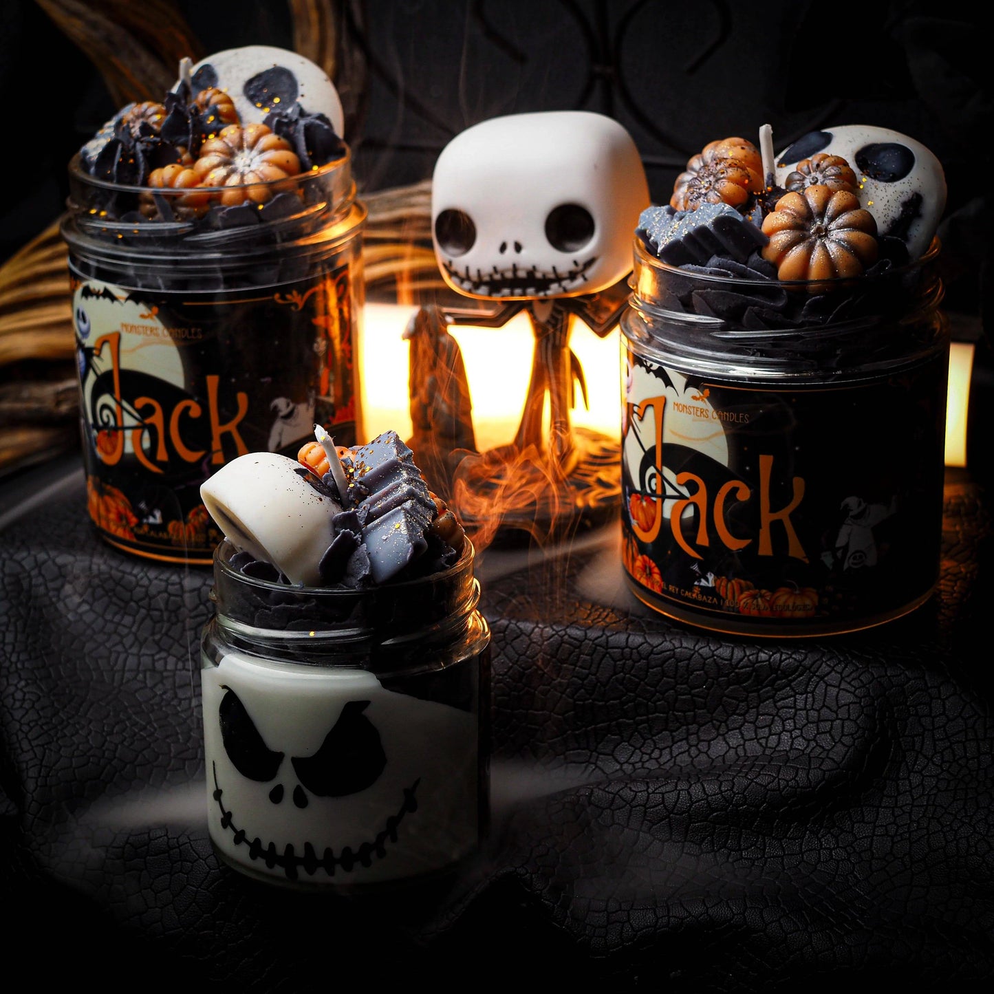 Vela “Jack” Pesadilla antes de Navidad | Monsters Candles ® - Velas Literarias