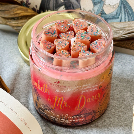 Vela “Atardeceres en Pemberley” Orgullo y Prejuicio - Monsters Candles ® - Velas Literarias artesanas de soja 100% ecológica