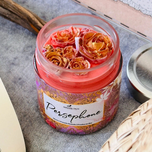 Vela literaria Persephone La Caricia de la Oscuridad