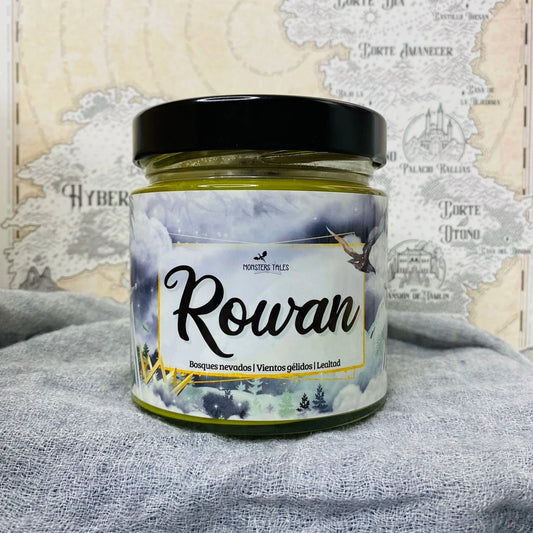 Vela “Rowan Whitethorn” Trono de Cristal - Monsters Candles ® - Velas Literarias artesanas de soja 100% ecológica