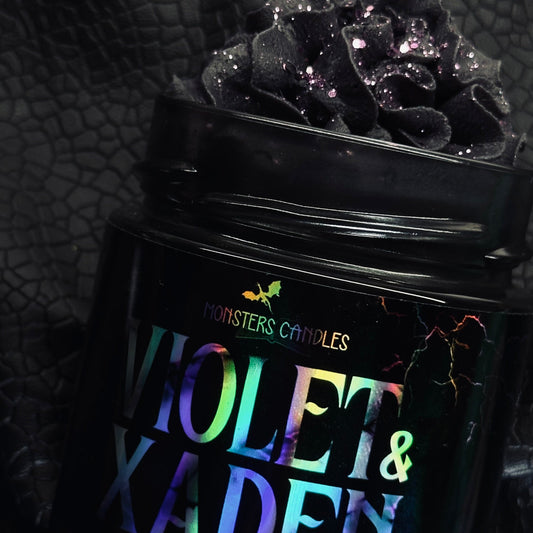 Vela "Violet y Xaden" Saga Empíreo | Monsters Candles ® - Velas Literarias