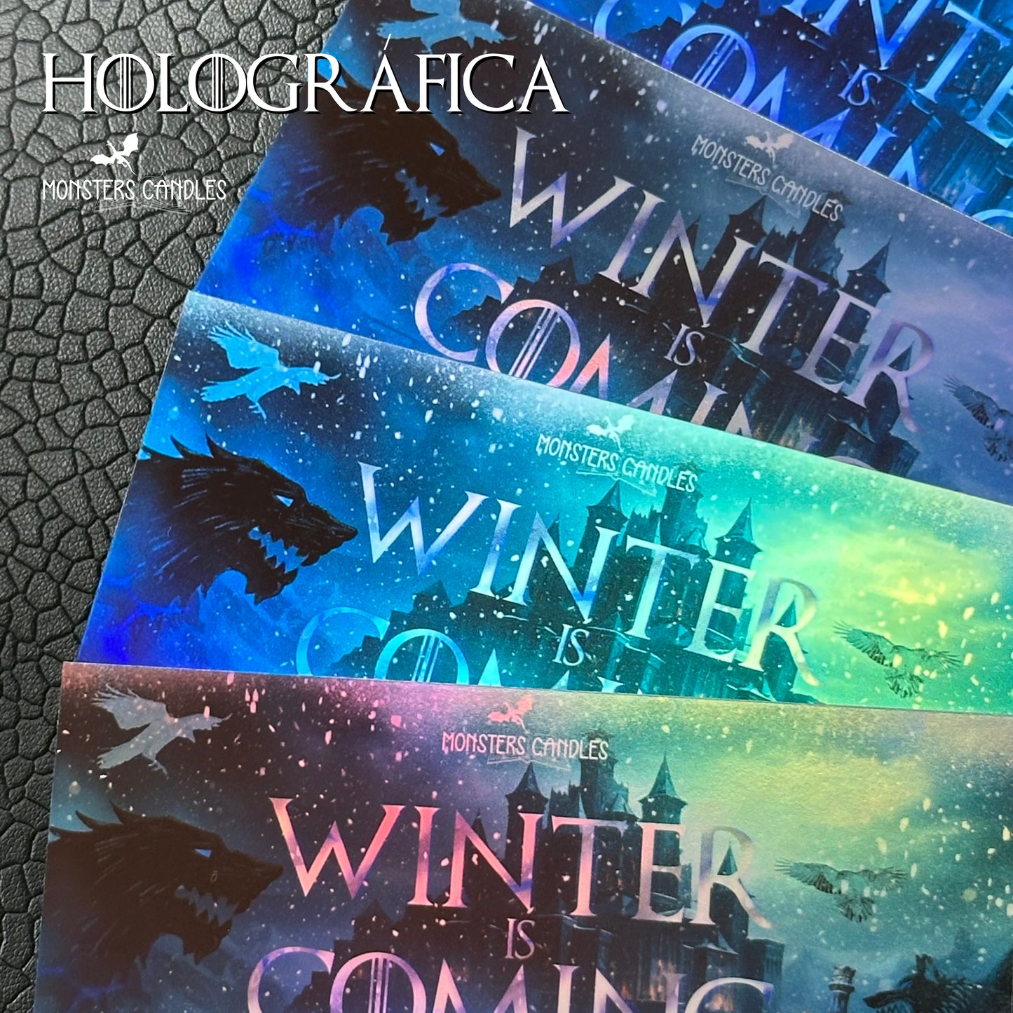 Vela "Winter is Coming" Juego de Tronos / Game of Thrones - Monsters Candles ® - Velas Literarias artesanas de soja 100% ecológica