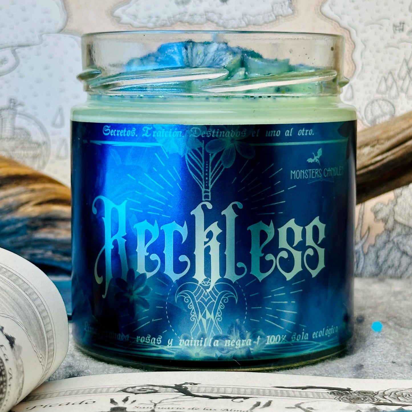 Vela "Reckless” - Monsters Candles ® - Velas Literarias