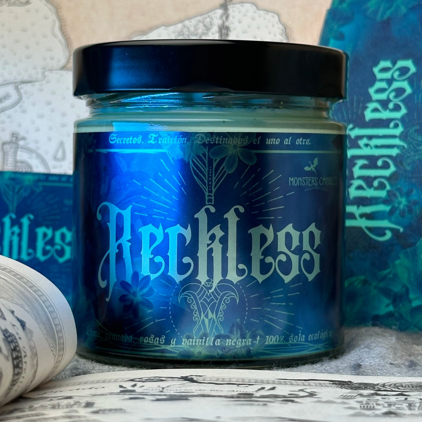 Vela "Reckless” - Monsters Candles ® - Velas Literarias