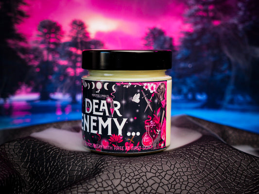 Vela Clásica “Querido Enemigo…" | Monsters Candles ® - Velas Literarias