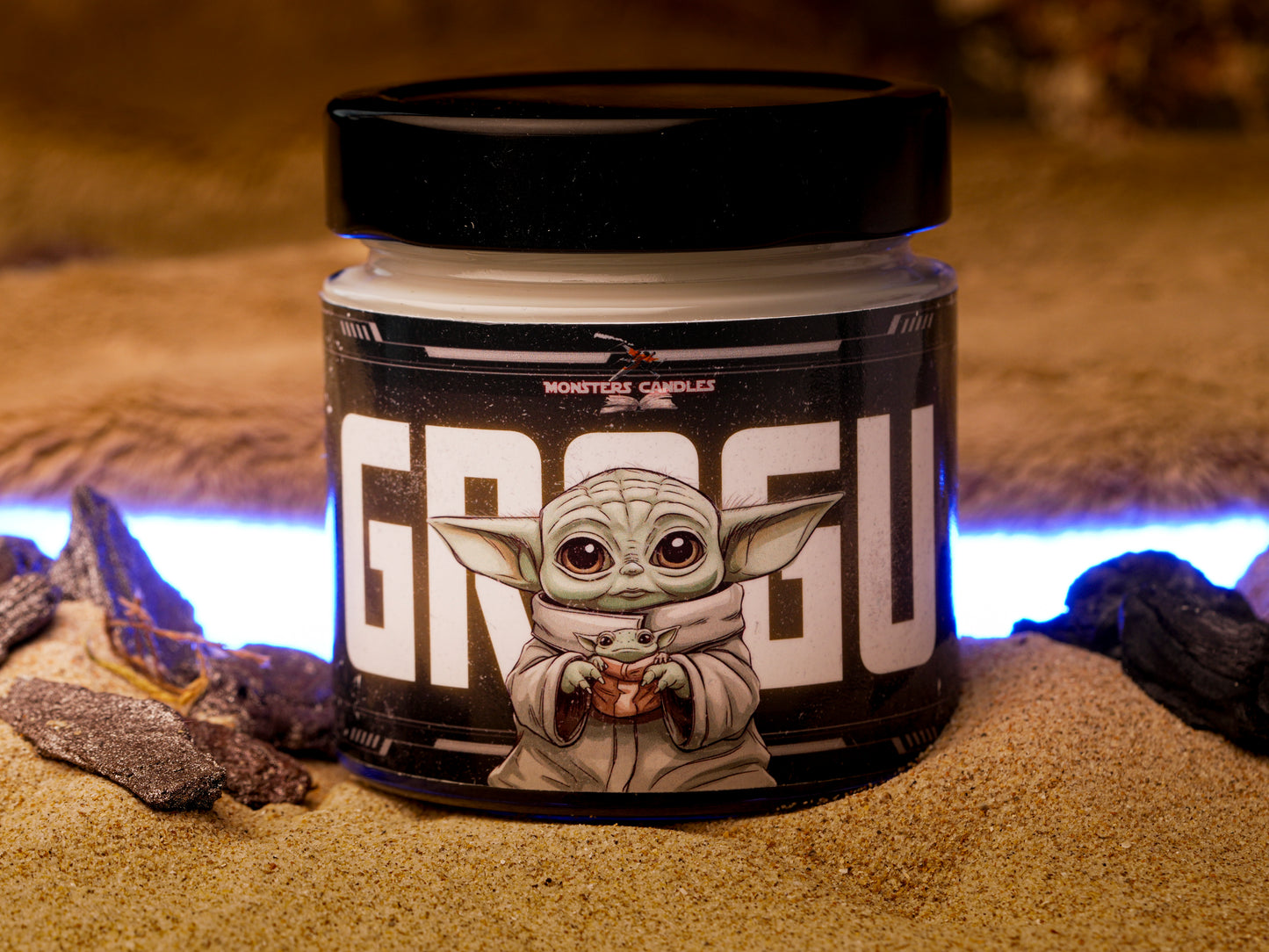 Vela Clásica “Grogu" The Mandalorian - Ed. Limitada - Monsters Candles ® - Velas Literarias