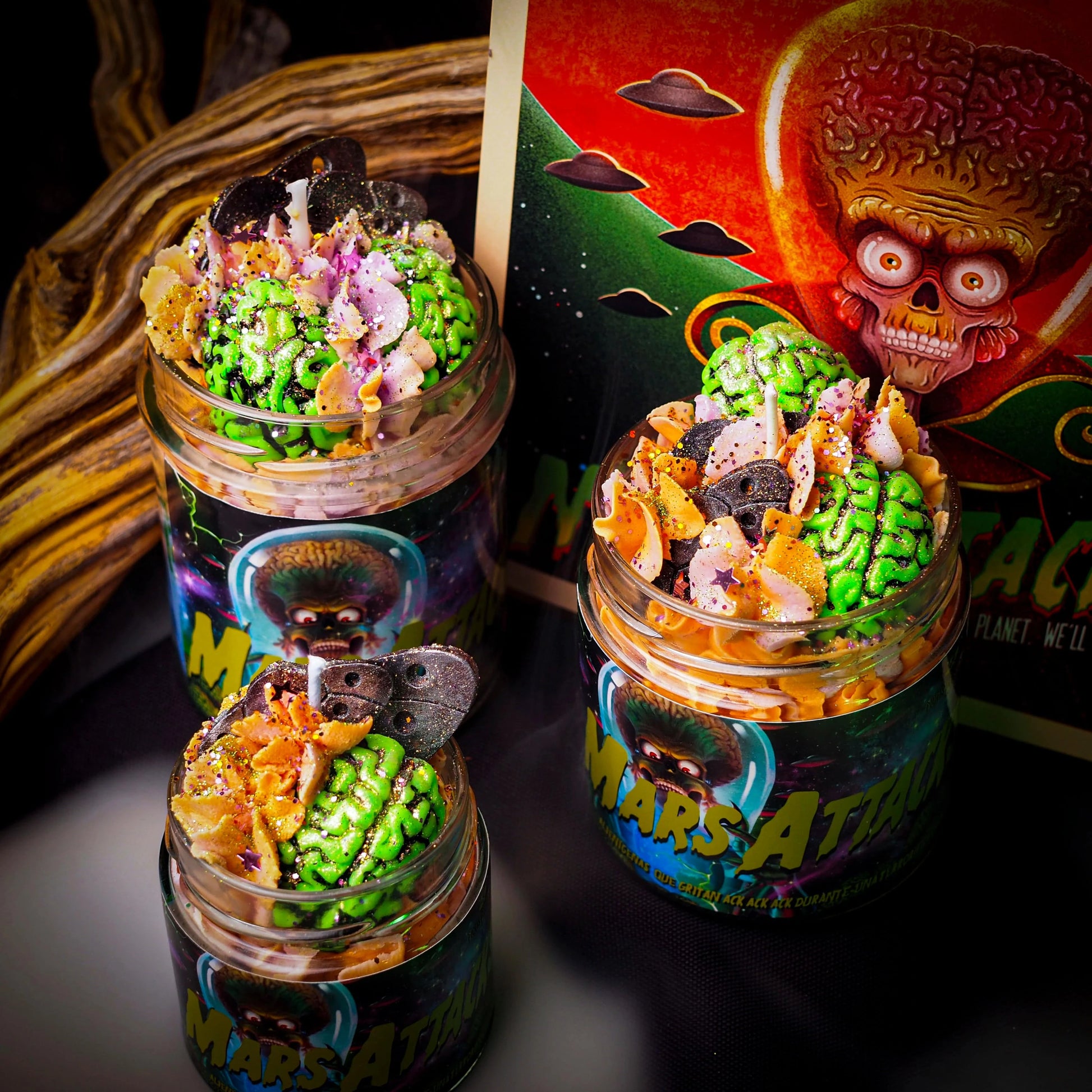 Vela “Mars Attacks!” Tim Burton VENTA FLASH | Monsters Candles ® - Velas Literarias