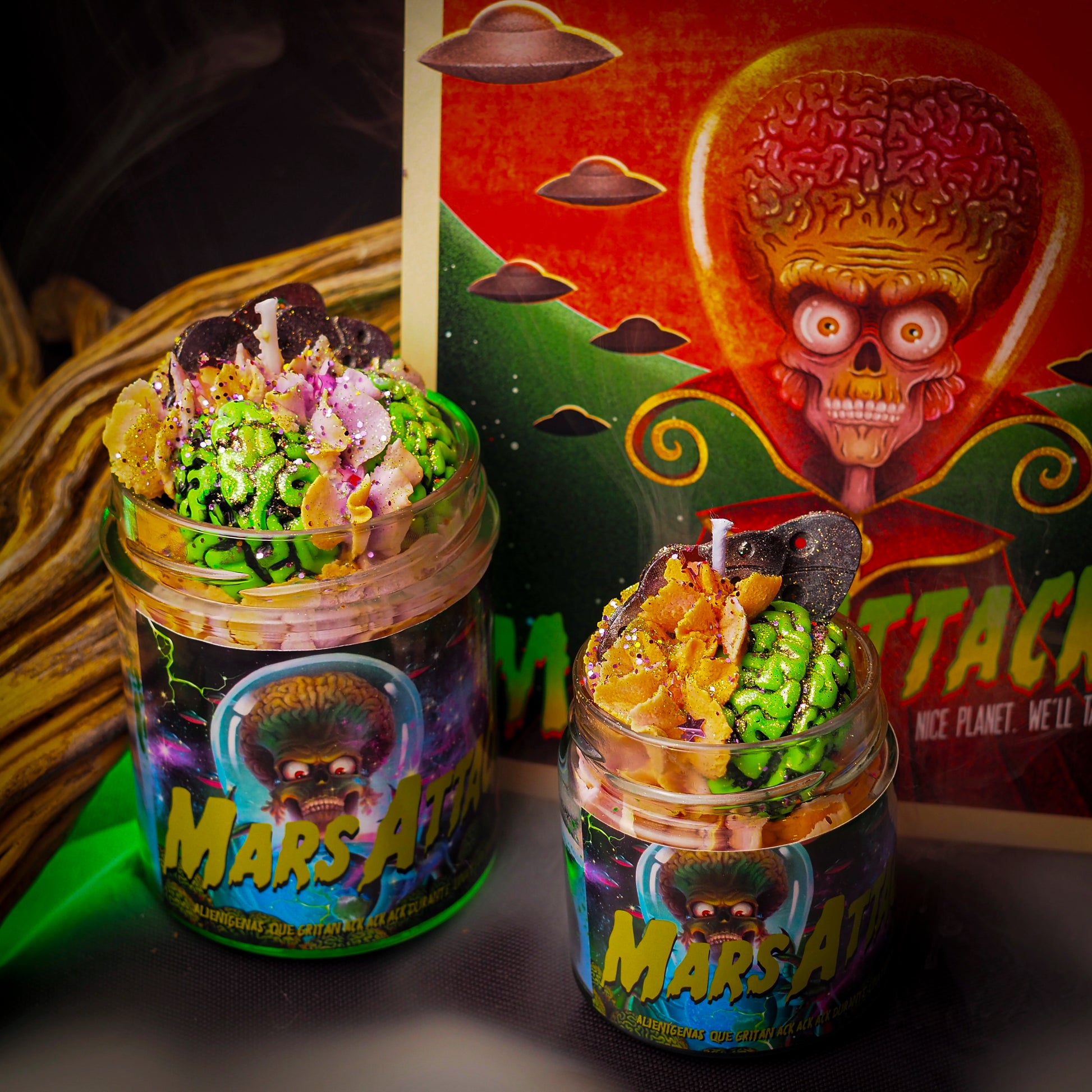 Vela “Mars Attacks!” Tim Burton VENTA FLASH | Monsters Candles ® - Velas Literarias