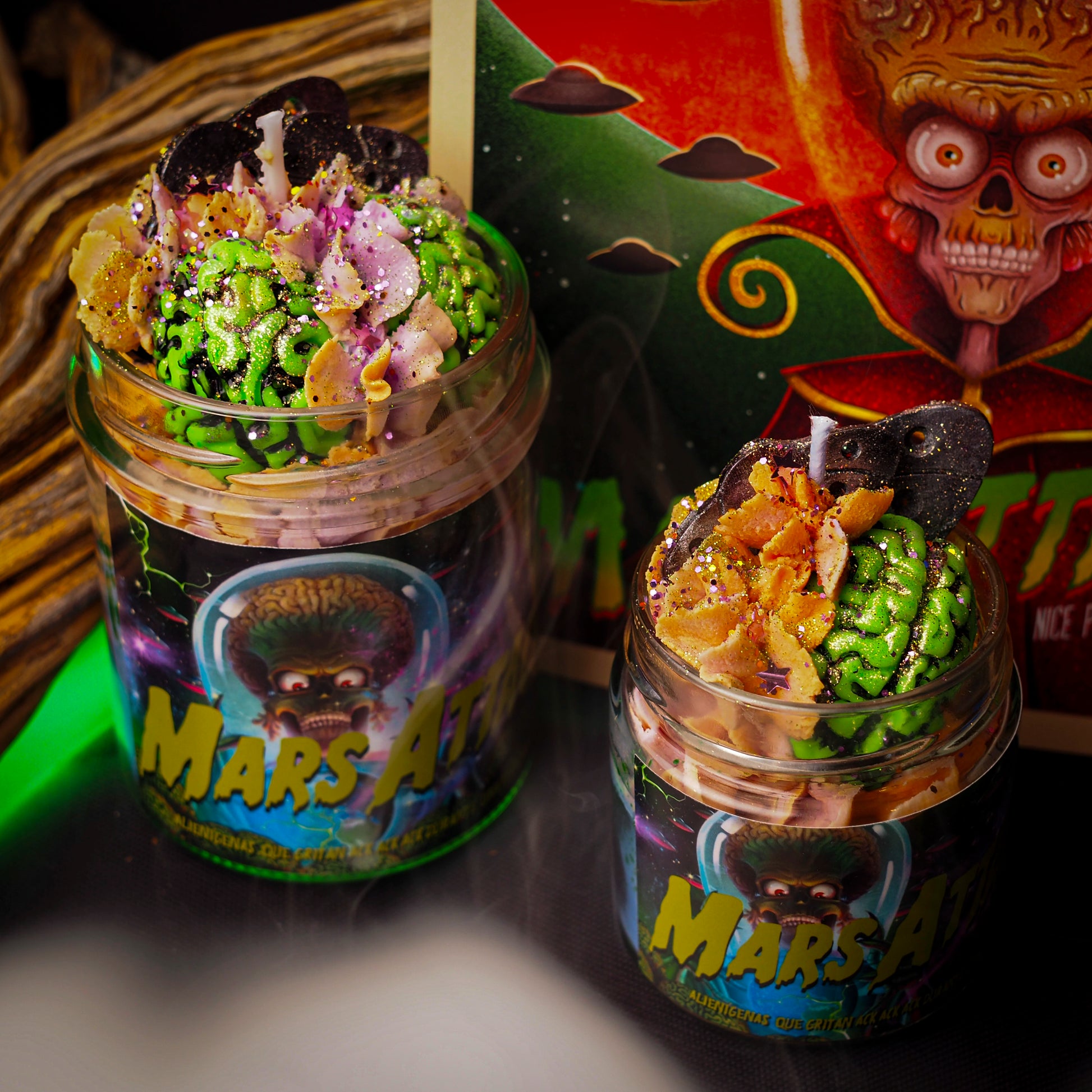 Vela “Mars Attacks!” Tim Burton VENTA FLASH | Monsters Candles ® - Velas Literarias