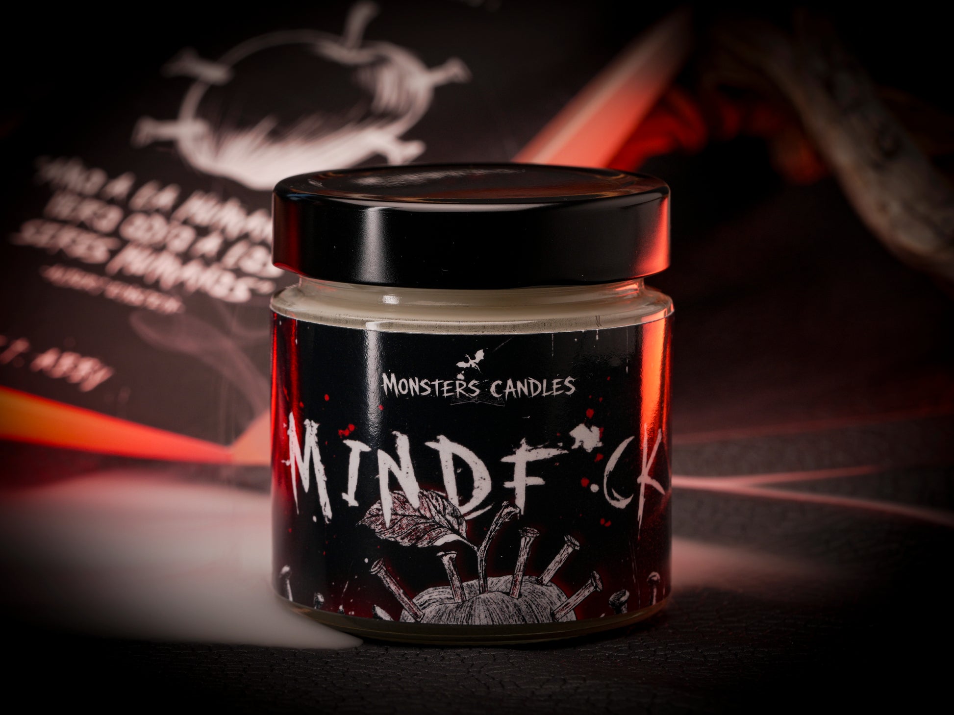 Vela Clásica “Mindf*ck" S.T. Abby - Ed. Suscriptores - Monsters Candles ® - Velas Literarias