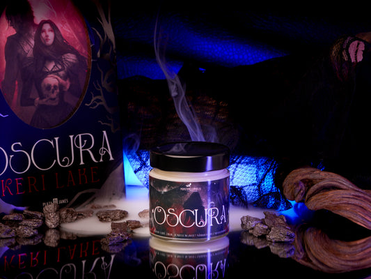 Vela Clásica “Oscura" Anatema de Keri Lake - Monsters Candles ® - Velas Literarias