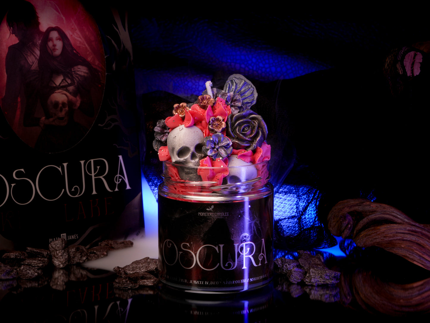 Vela "Oscura" Anatema de Keri Lake - Edición Artística - Monsters Candles ® - Velas Literarias
