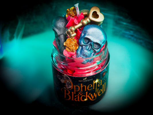 Vela "Ophelia y Blackwell" Phantasma - Ed. Exclusiva - Monsters Candles ® - Velas Literarias
