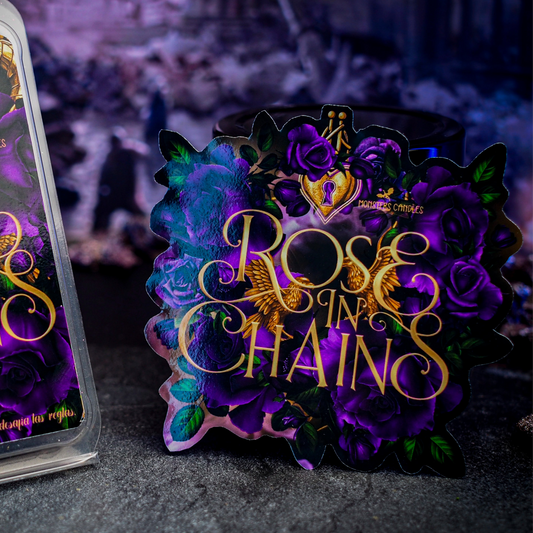 Rose in Chains Sticker - Monsters Candles ® - Velas Literarias