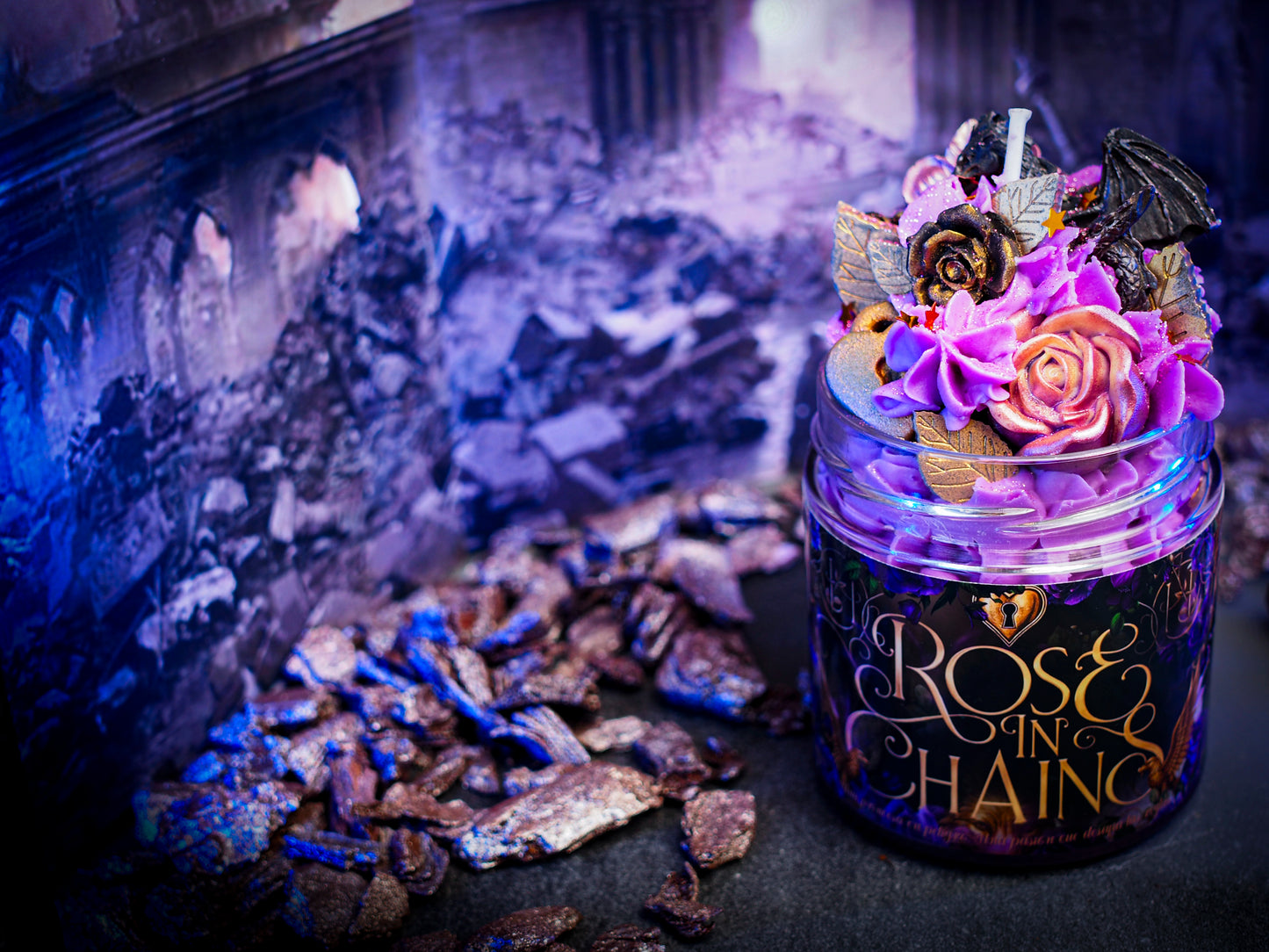 Vela "Rose in Chains" Ed. Exclusiva - Monsters Candles ® - Velas Literarias