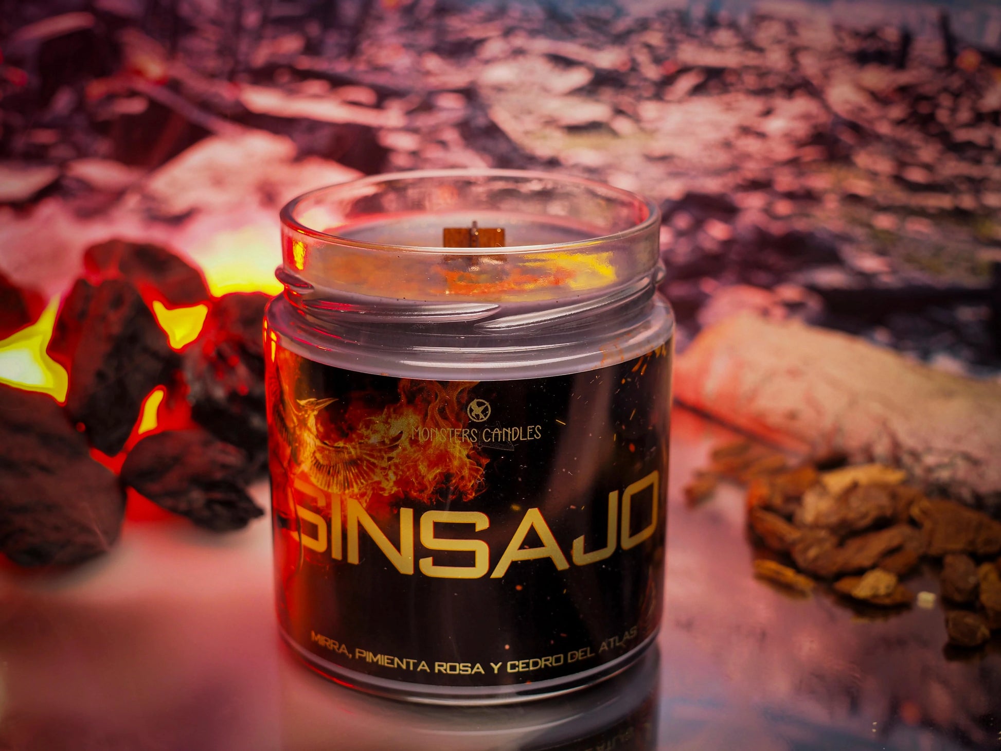 Vela “Sinsajo" Los Juegos del Hambre | Monsters Candles ® - Velas Literarias