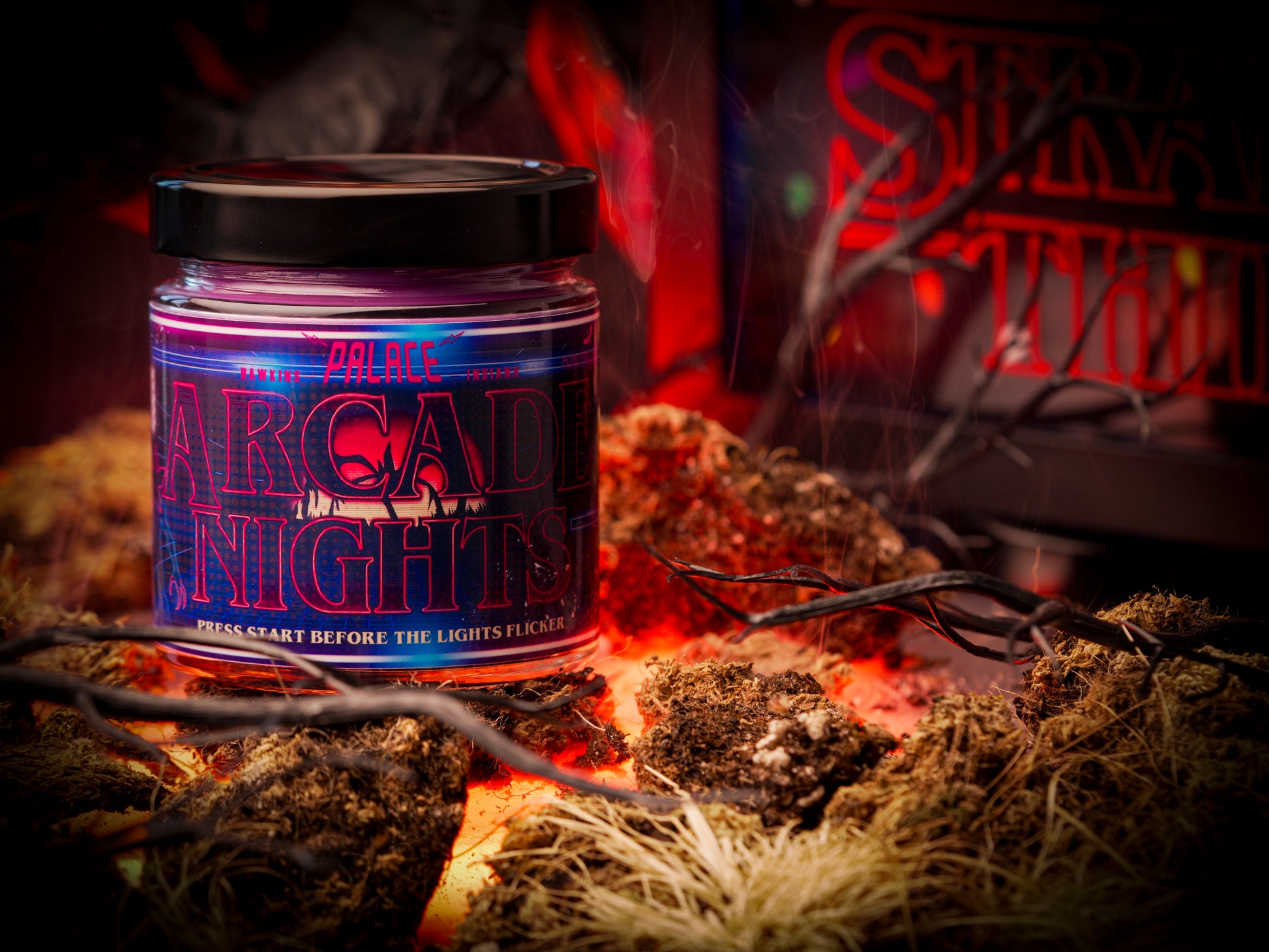 Vela “Arcade Nights" | Monsters Candles® - Velas Literarias