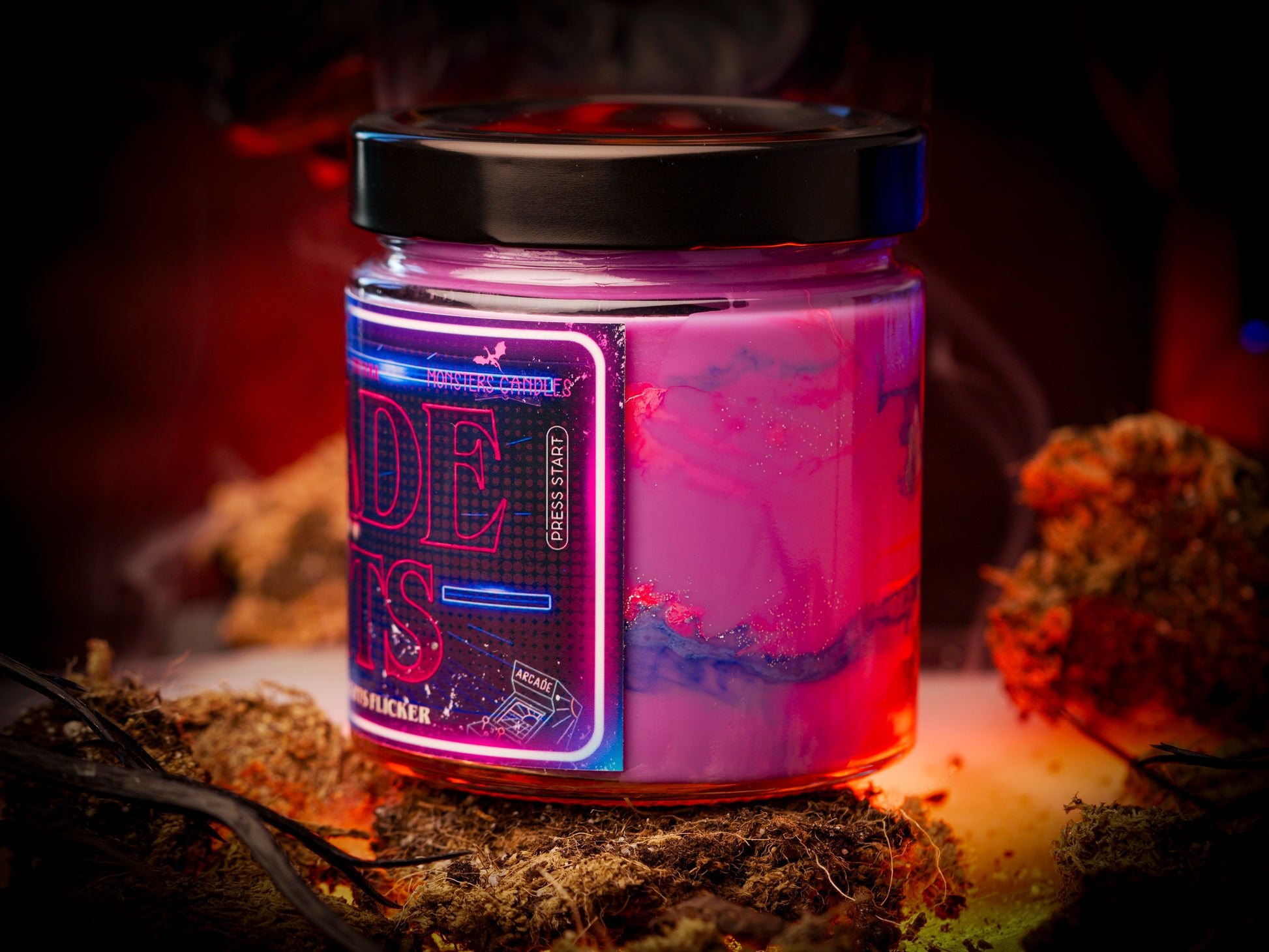 Vela “Arcade Nights" | Monsters Candles® - Velas Literarias