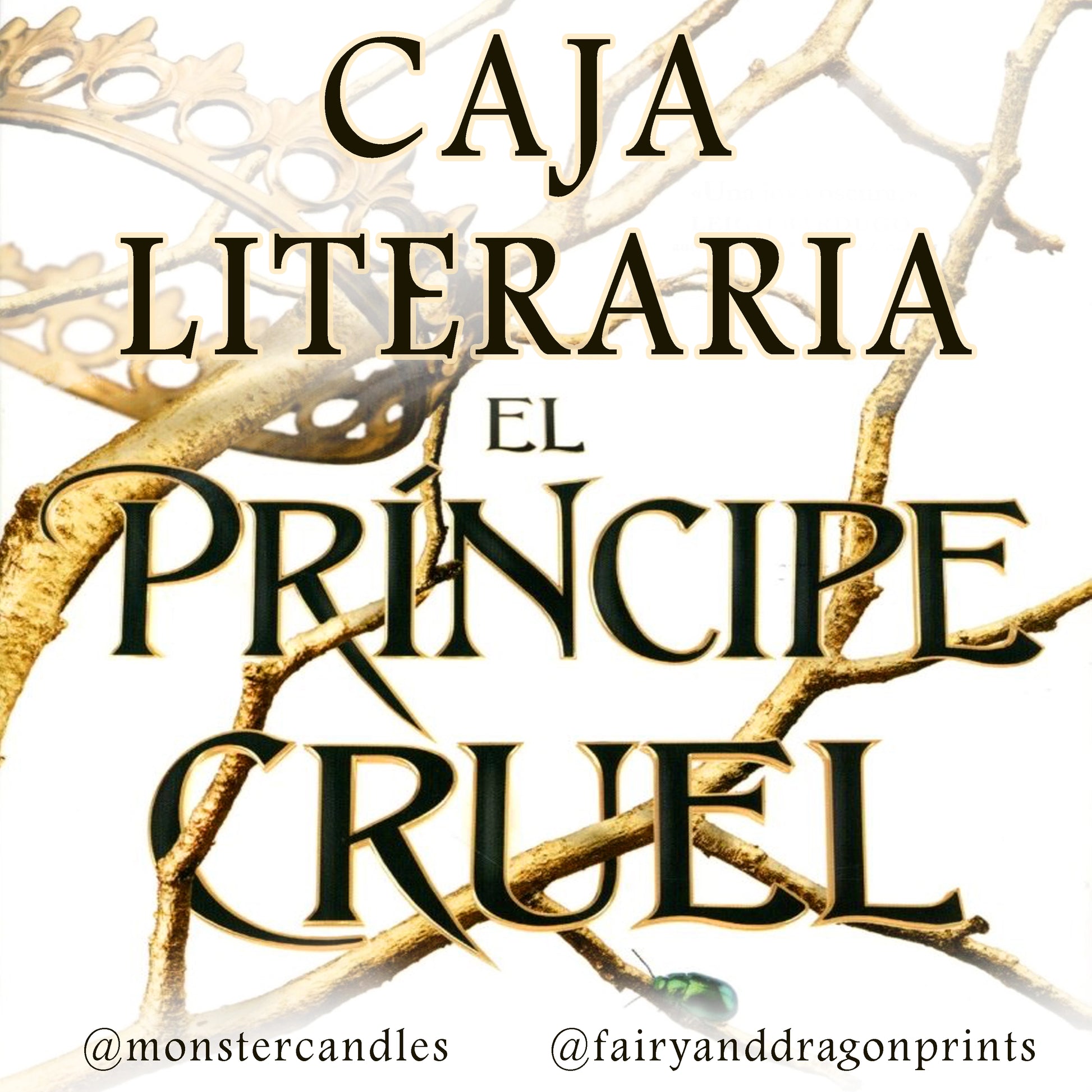 Caja Literaria “El Príncipe Cruel” - Monsters Candles ® - Velas Literarias artesanas de soja 100% ecológica