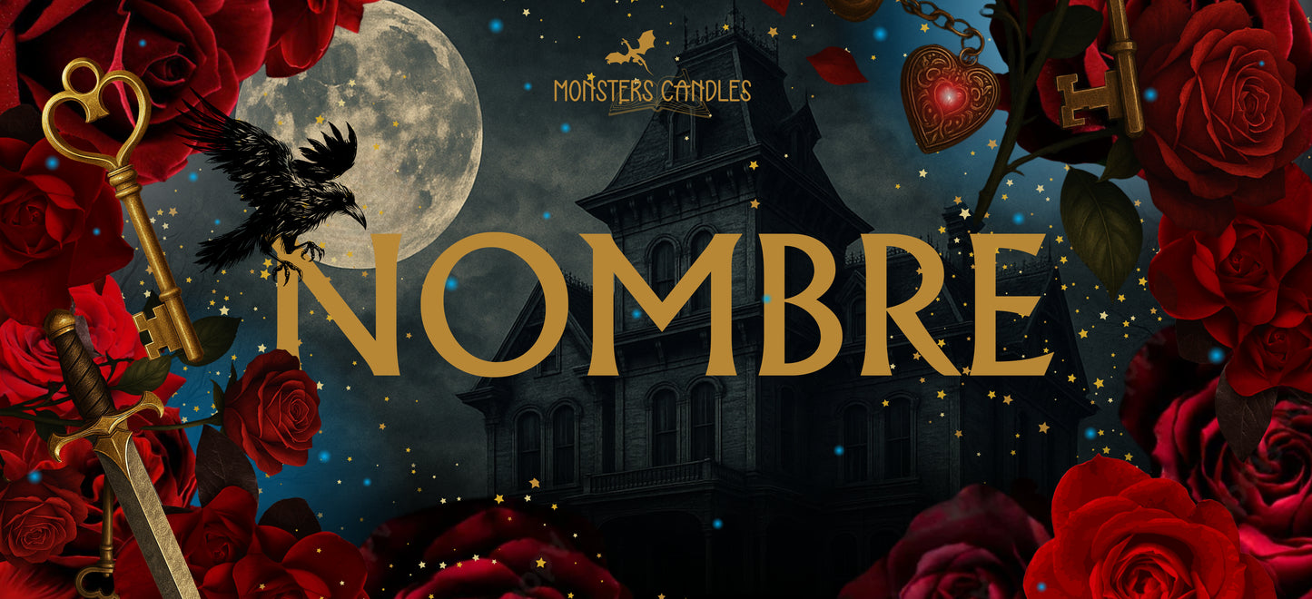 Etiqueta básica personalizada - Monsters Candles ® - Velas Literarias