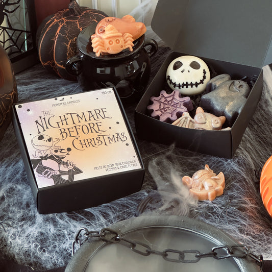 Melts “The Nightmare before Christmas” Colección Halloween - Monsters Candles ® - Velas Literarias artesanas de soja 100% ecológica