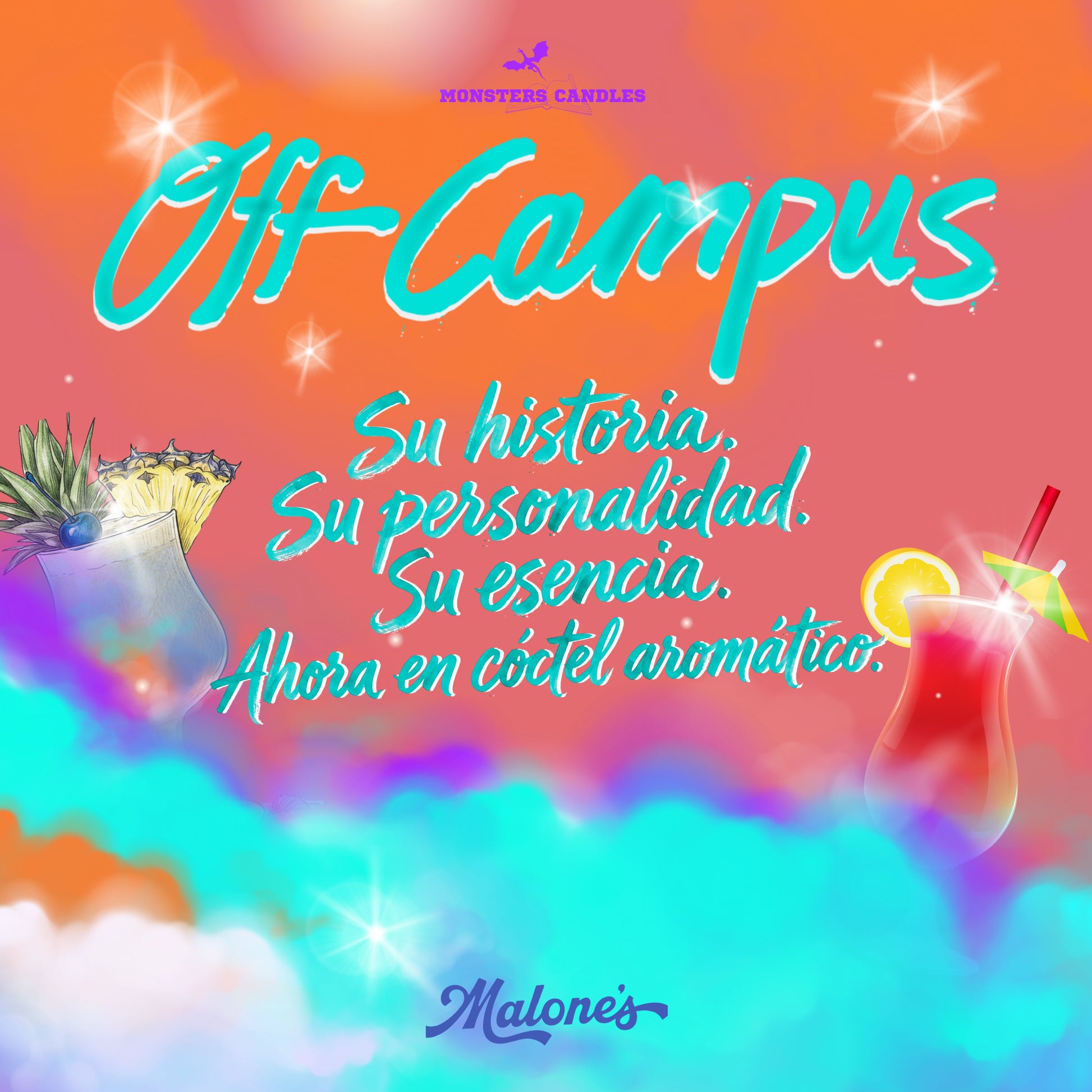 Caja Literaria "Off Campus" - Monsters Candles ® - Velas Literarias